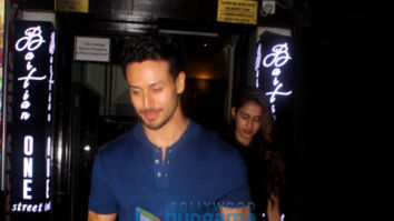Tiger Shroff and Disha Patani spotted at Bastian in Bandra
