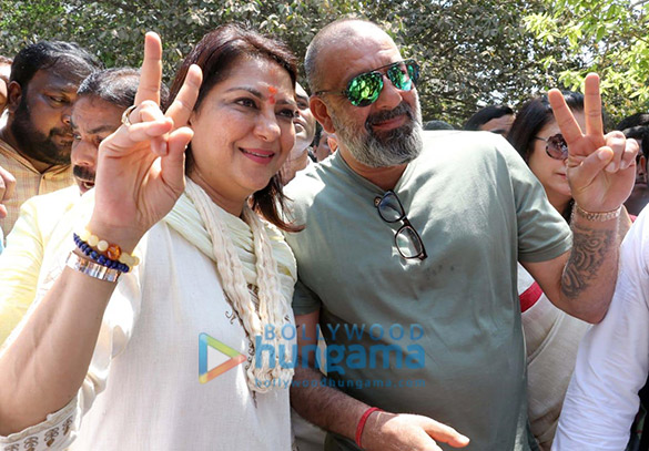 urmila matondkar and sanjay dutt grace a political rally or priya dutt 1