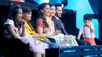 Varun Dhawan, Alia Bhatt and Madhuri Dixit snapped promoting Kalank on sets of Sa Re Ga Ma Pa Lil Champs