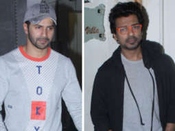 Varun Dhawan, Nikhil Dwivedi and Angad Bedi grace the special screening of the film ‘Kesari’ at Sunny Super Sound in Juhu