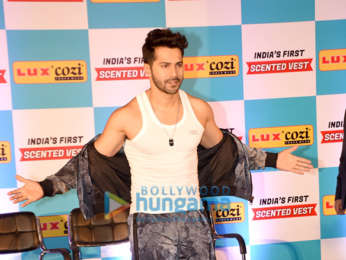 Varun Dhawan graces the launch of Lux Cozi Scented vests