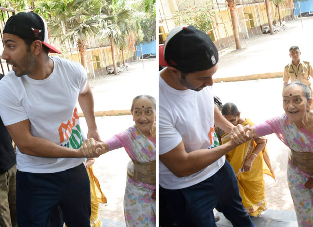 Lok Sabha Elections 2019: This sweet gesture of Varun Dhawan at the voting booth leaves his fans impressed 