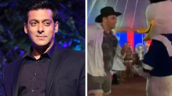 CUTE! Superstar Salman Khan dances with Donald Duck at the birthday party of nephew Ahil Sharma [watch video]