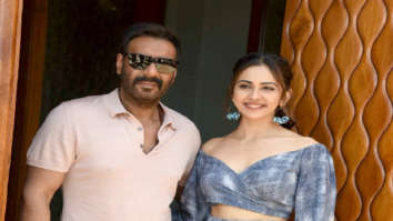 Ajay Devgn, Rakul Preet Singh and Tabu snapped during De De Pyaar De promotions