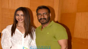 Ajay Devgn and Rakul Preet Singh grace the special screening of ‘De De Pyaar De’ at Sunny Super Sound in Juhu