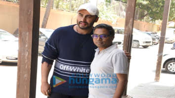 Photos: Arjun Kapoor and Rajkumar Gupta snapped promoting their film India’s Most Wanted
