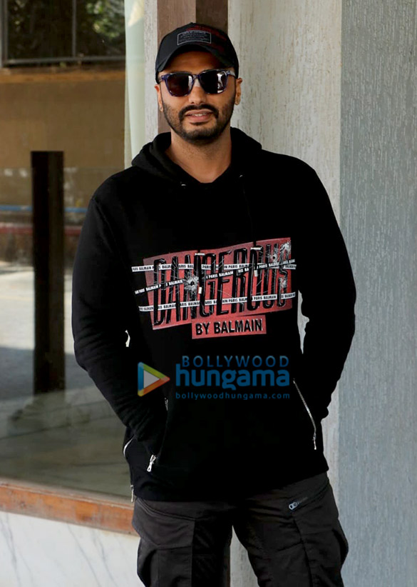 Arjun Kapoor snapped promoting his film India’s Most Wanted at JW Marriott in Juhu