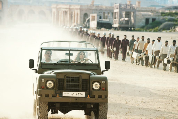Bharat: Katrina Kaif looks fierce while driving classic 1960s Land Rover in behind the scenes photo Bharat: Katrina Kaif looks fierce while driving classic 1960s Land Rover in behind the scenes photo
