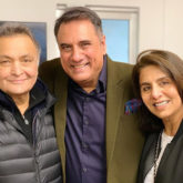 Boman Irani meets Rishi Kapoor and Neetu Kapoor in New York