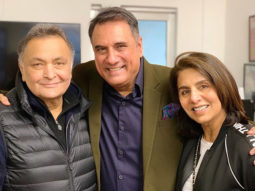 Boman Irani meets Rishi Kapoor and Neetu Kapoor in New York