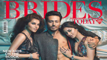 Tara Sutaria, Tiger Shroff and Ananya Pandey on the cover of Brides Today, May 2019