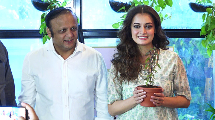 Dia Mirza shoots for a Musical campaign for initiative Beat Plastic Pollution