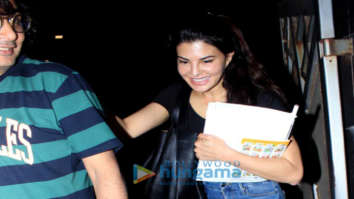 Jacqueline Fernandez snapped at Mukesh Chhabra’s office in Juhu