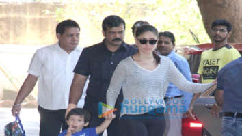 Kareena Kapoor Khan and Taimur Ali Khan spotted at play school in Bandra