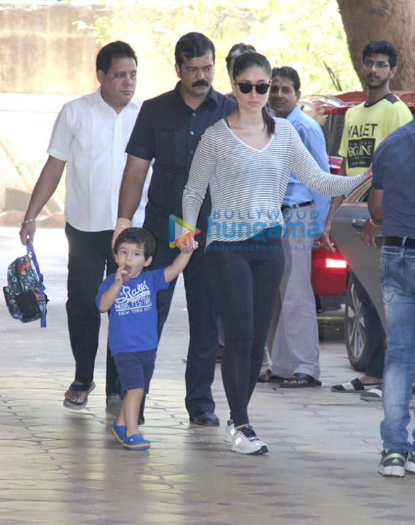 Kareena Kapoor Khan and Taimur Ali Khan spotted at play school in Bandra