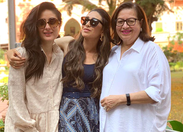 Karisma Kapoor and Kareena Kapoor Khan look stunning in this picture with their mother, Babita