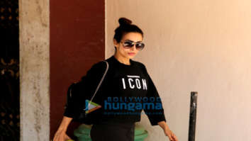 Malaika Arora and Sara Ali Khan snapped outside the gym