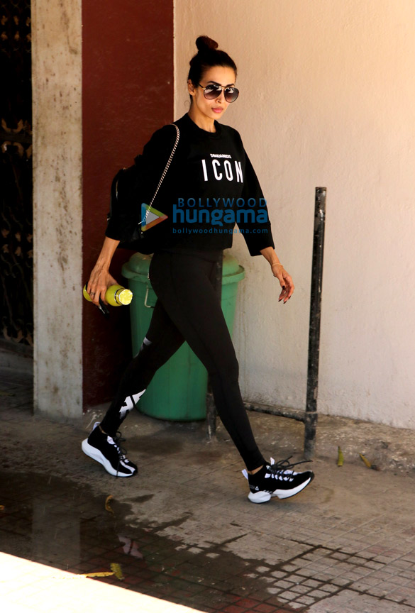 Malaika Arora and Sara Ali Khan snapped outside the gym