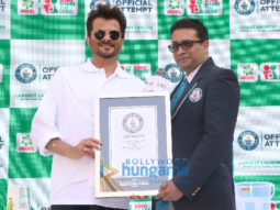 Photo: Anil Kapoor receives Guinness World Record certificate on behalf of Ariel India