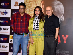 Photos: Esha Gupta and Anupam Kher snapped at One Day: Justice Delivered trailer launch