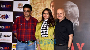 Photos: Esha Gupta and Anupam Kher snapped at One Day: Justice Delivered trailer launch