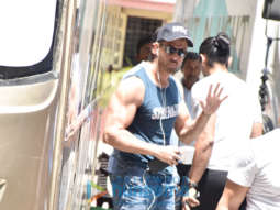 Photos: Hrithik Roshan spotted shooting for an ad in Bandra