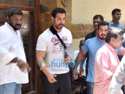 Photos: Rakesh Roshan, John Abraham and others at Ajay Devgn’s house