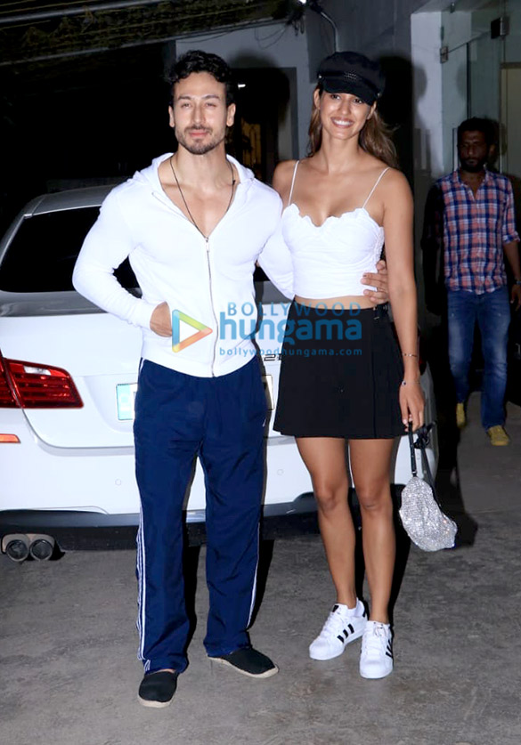 photos tiger shroff and disha patani snapped at sunny super sound for special screening of student of the year 2 3