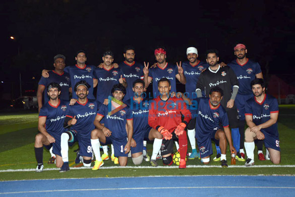 ranbir kapoor abhishek bachchan ahan shetty and others snapped during soccer match 2
