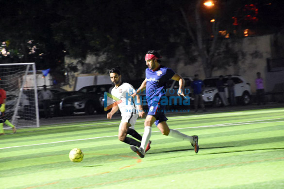ranbir kapoor abhishek bachchan ahan shetty and others snapped during soccer match1 1
