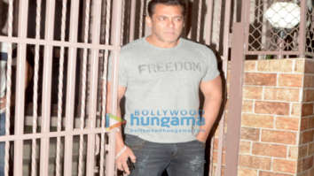 Salman Khan spotted at a recording studio in Bandra