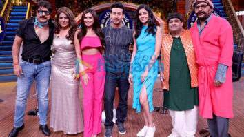 Student Of The Year 2 stars Tiger Shroff, Tara Sutaria and Ananya Panday snapped on the sets of The Kapil Sharma Show