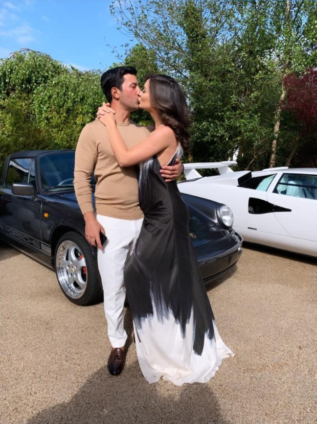 WATCH: Amy Jackson and fiance George Panayiotou share romantic kiss and dance at their engagement party