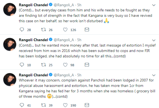 Aditya Pancholi booked under RAPE, ABUSE & EXTORTION charges; Rangoli Chandel claims he extorted Rs 1 crore from Kangana Ranaut