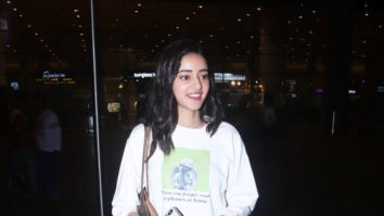 Ananya Panday spotted at Mumbai Airport returning from Bhopal trip