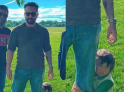 CUTE! Taimur Ali Khan clings to dad Saif Ali Khan’s leg and it is absolutely ADORABLE
