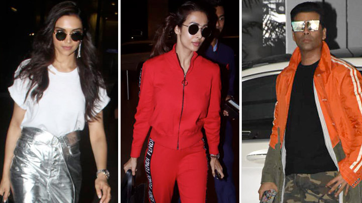 Deepika Padukone, Malaika Arora, Karan Johar and others snapped at the airport