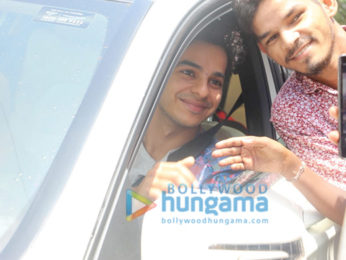 Ishaan Khatter snapped at a signal in Bandra
