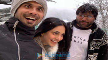 on the sets of the movie Kabir Singh