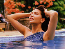 Kriti Kharbanda is killing the Monday Blues with a cold splash in the pool in a blue swim suit