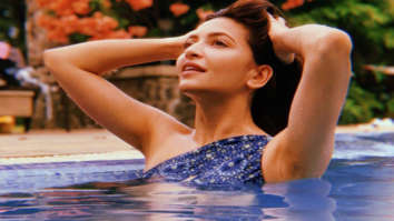 Kriti Kharbanda is killing the Monday Blues with a cold splash in the pool in a blue swim suit