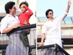 PHOTOS & VIDEOS: Shah Rukh Khan greets fans with AbRam Khan on Eid, American host David Letterman witnesses his stardom