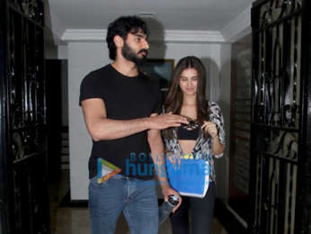 Photos: Ahan Shetty and Tara Sutaria spotted at Milan Luthria's office in Bandra