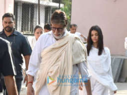 Photos: Amitabh Bachchan and Aishwarya Rai Bachchan attend the Late Sheetal Jain’s funeral at Pawan Hans Crematorium