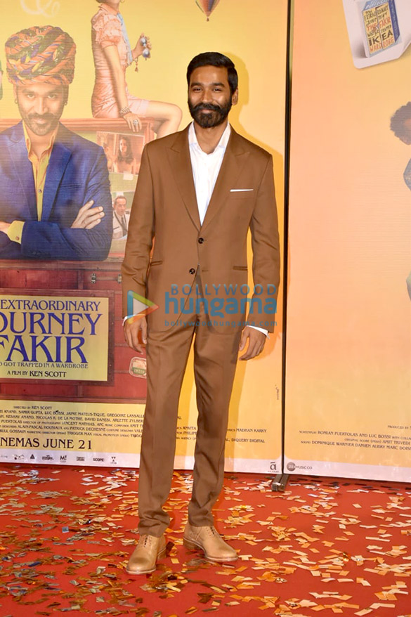 photos dhanush snapped at the extraordinary journey of the fakir trailer launch1 2