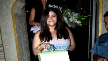 Photos: Ekta Kapoor snapped at Bayroute in Juhu