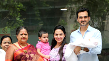 Photos: Esha Deol snapped with her new born baby at Hinduja Hospital in Khar