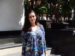 Photos: Evelyn Sharma snapped at a dubbing studio in Khar