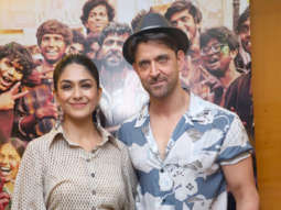 Photos: Hrithik Roshan and Mrunal Thakur snapped during ‘Super 30’ promotions