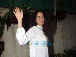 Photos: Kangana Ranaut snapped at a dubbing studio in Juhu
